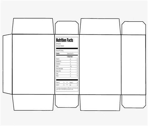 Blank Cereal Box Template